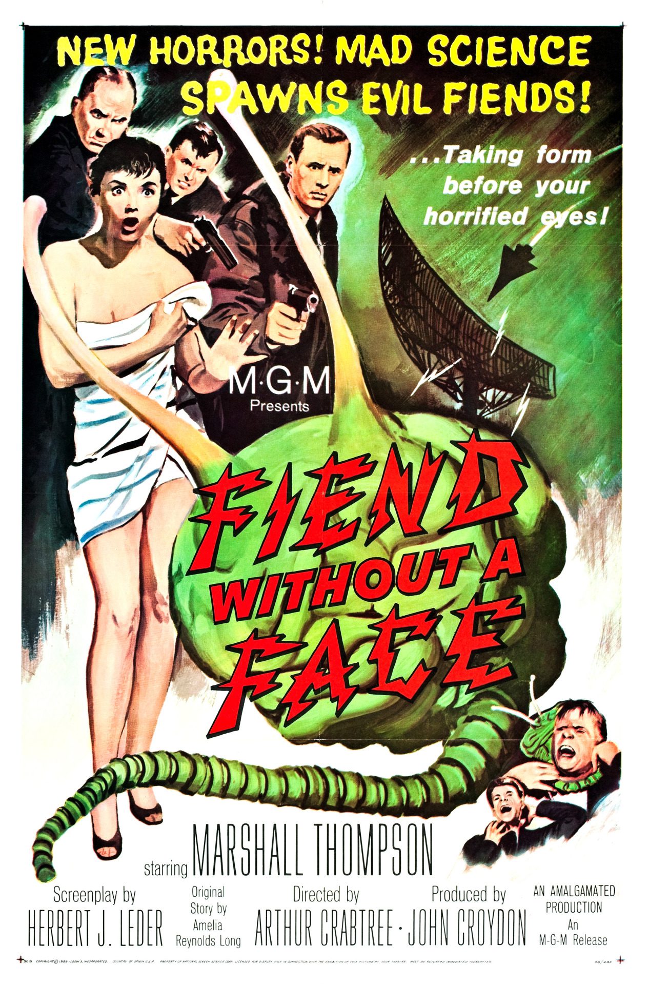 Fiend Without a Face (1958) poster