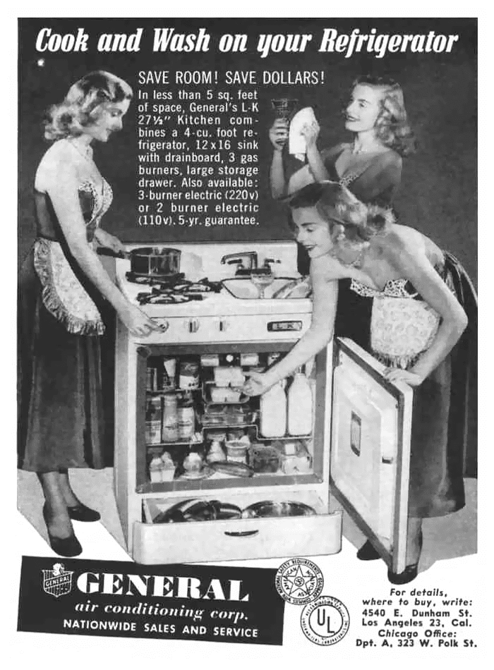 General 3-In-1 Kitchen Appliances, 1952