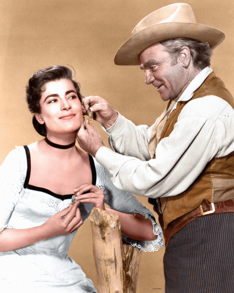 Irene Papas-James Cagney in Tribute to a Bad Man 1956