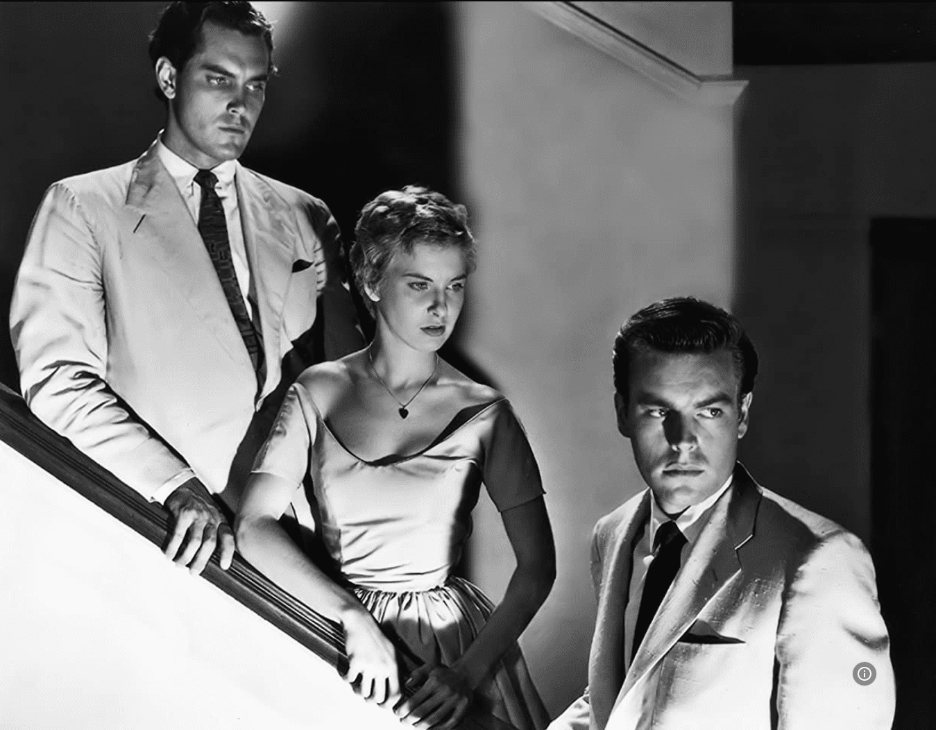 Jeffrey Hunter, Robert Wagner, and Joanne Woodward in A Kiss Before Dying (1956)