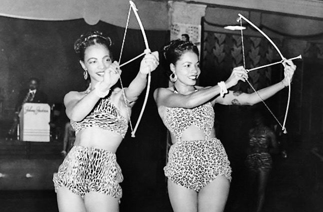 Nightclub entertainers, 1950s.