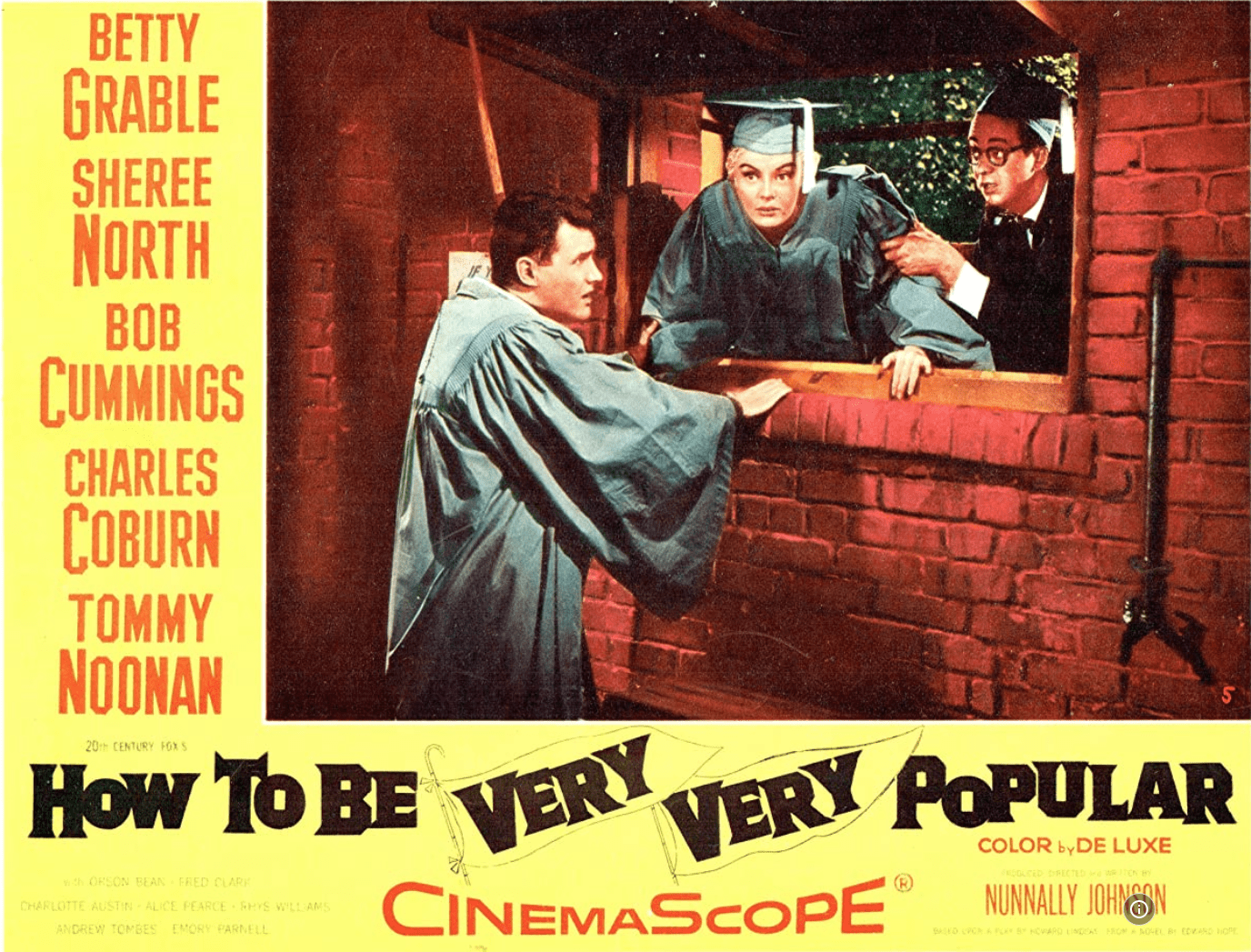 Orson Bean, Tommy Noonan, and Sheree North in How to Be Very, Very Popular (1955)