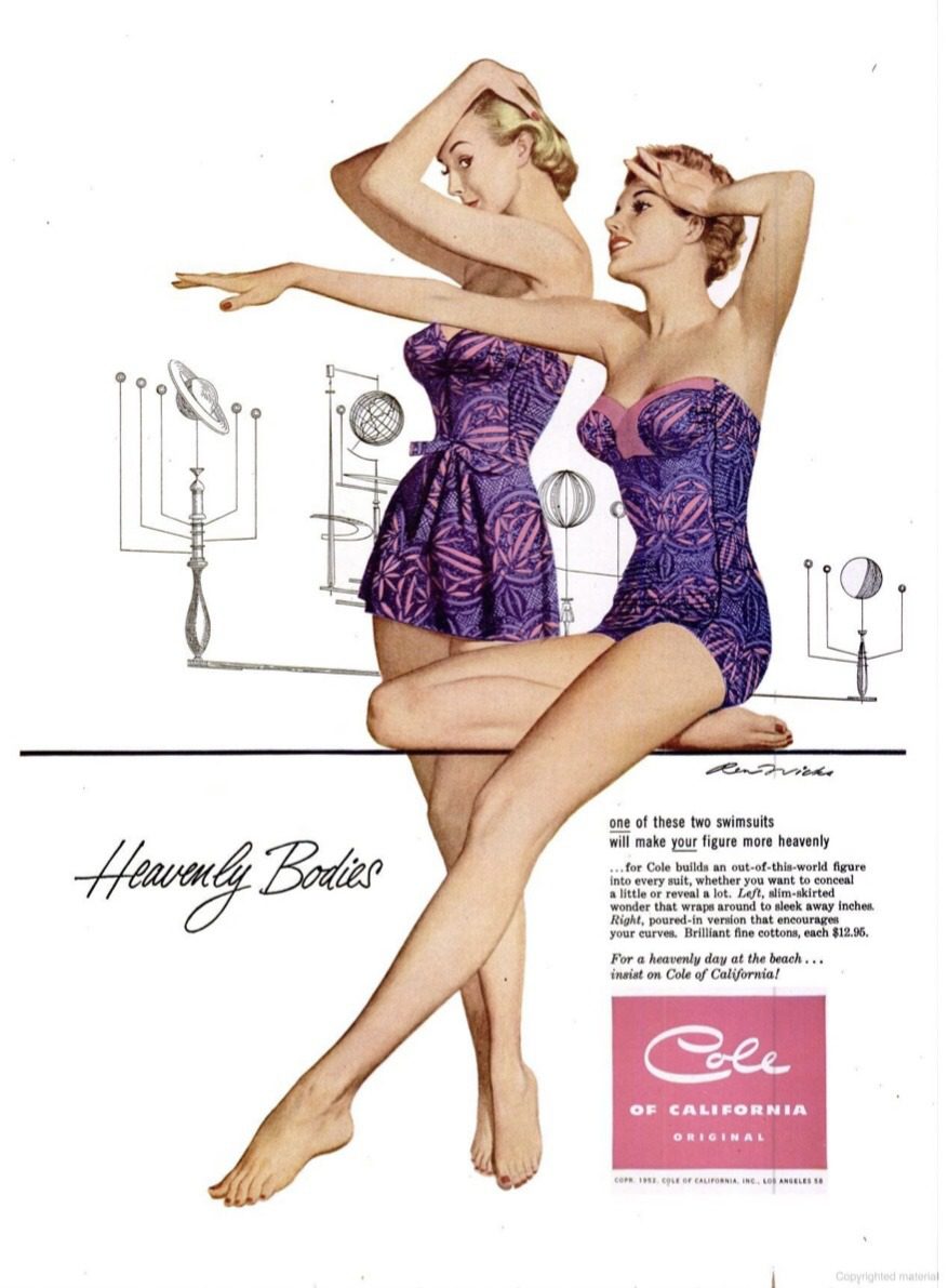 1952 Coke of California Swimwear advertisement