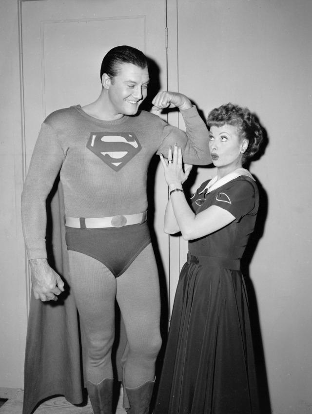 Lucille Ball and Superman, 1957