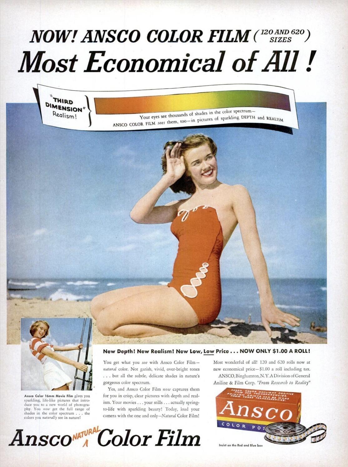1950 Ansco Color Film ad