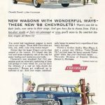 1958 Chevy Nomad wagon magazine advertising