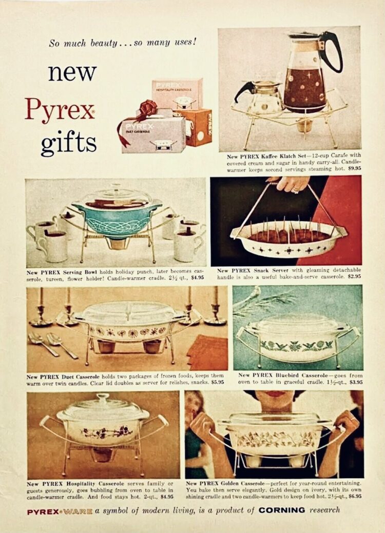 1959 Pyrex by Corning advertisement