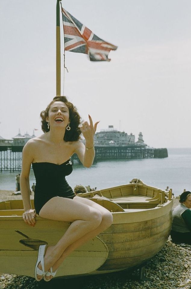 Swimsuit in Blackpool, England, 1954