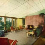 Vintage Living Room From A Portfolio Of Nu-wood Interiors (1951)