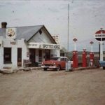 Standars Oil Service station at the Spotted Horse