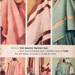 1958 Cannon Towel advertisement