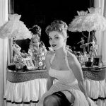 Debra Paget at her vanity table, 1950s