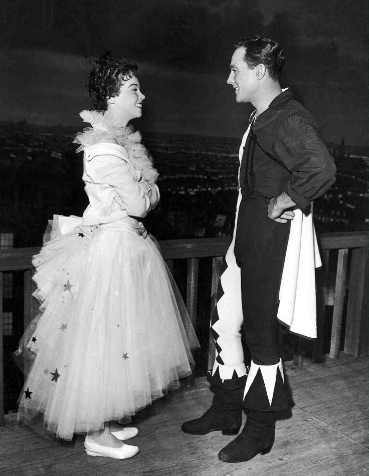 Leslie Caron and Gene Kelly on the set of ‘An American in Paris’, 1951.