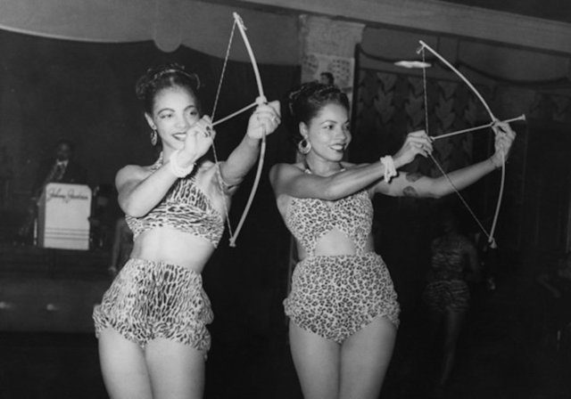 Nightclub entertainers, 1950s.