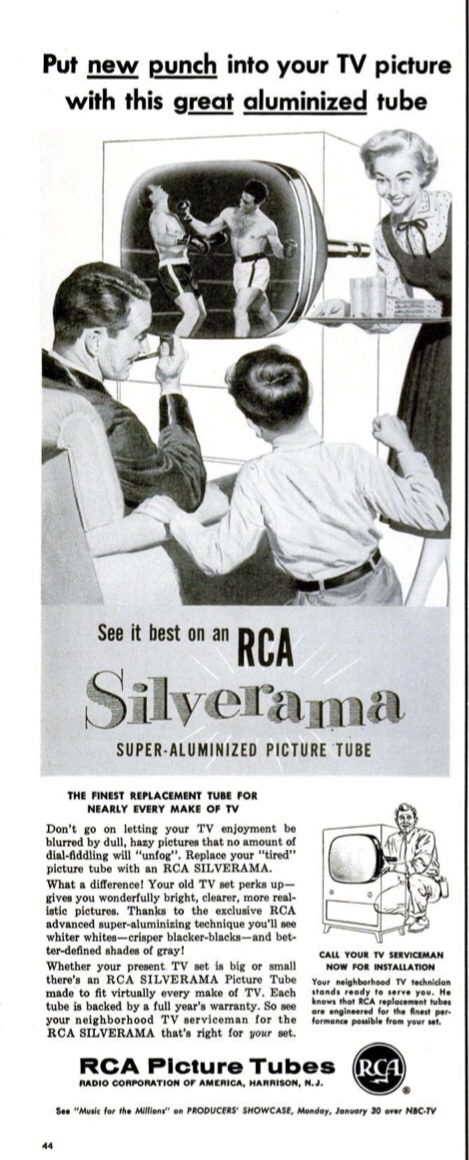 1956 RCA Silverama Television advertisement