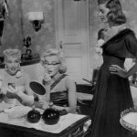 Marilyn Monroe, Betty Grable and Lauren Bacall in a scene from How to Marry a Millionaire, 1953.
