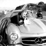Sophia-Loren-at-the-Rally-del-Cinema-with-her-Mercedes-Benz-300-SL-Gullwing-1956