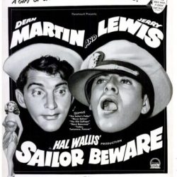 1958 Sailor Beware movie ad starring Martin and Lewis