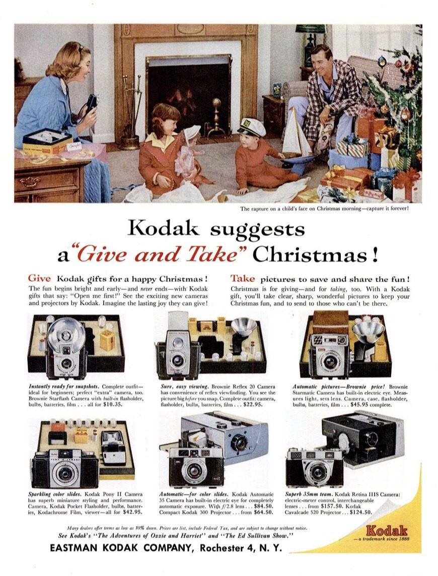 1959 Kodak Christmas advertising