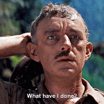 Alec Guinness as Colonel Nicholson in THE BRIDGE ON THE RIVER KWAI (1957) | dir. David Lean