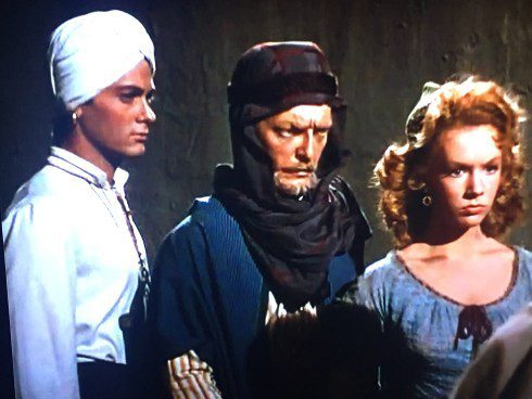 Tony Curtis-Everett Sloane-Piper Laurie (The prince who was a thief) 1951