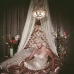 Diana Dors photographed by Slim Aarons, 1955.