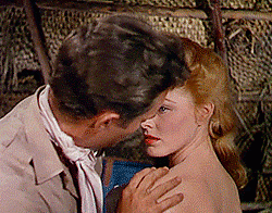 Eleanor Parker and Charlton Heston in THE NAKED JUNGLE (1954)