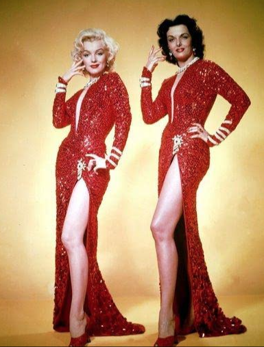 Marilyn Monroe and Jane Russell in Gentlemen Prefer Blondes (1953)