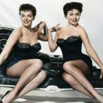 Jane Russell and Jeanne Crain inPromo For Gentlemen Marry Brunettes 1955_