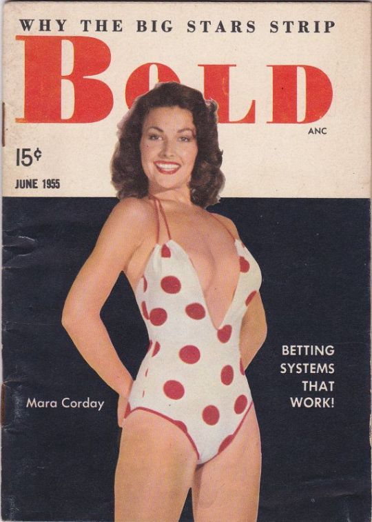 Bold 55 Mara Corday on the cover