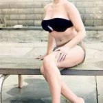 Greta Thyssen looking sexy at the pool