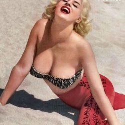 June Wilkinson showing her boobs