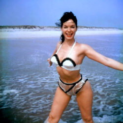 Bettie Page showing off her home made Bikini
