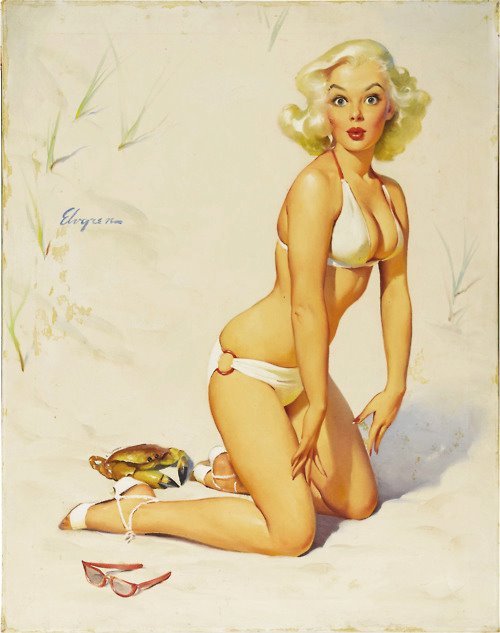 Claws For Alarm (1958) by Gil Elvgren