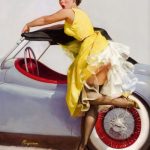 Cover Up (1955) by Gil Elvgren