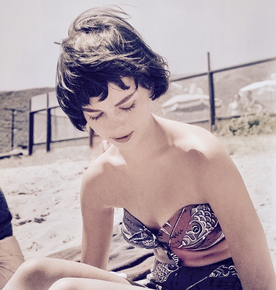 Natalie Wood at the Thalians Beach Ball in Malibu, 1956
