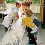 1953- The Soda Jerk by Norman Rockwell.