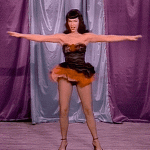 Bettie Page flip her hip