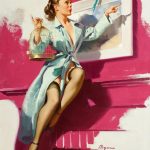 Gil Elvgren – Pretty Cagey – 1953