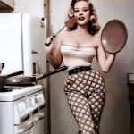 Betty Brosmer is cooking something up