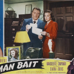 Diana Dors, George Brent, and Marguerite Chapman in Man Bait (1952)