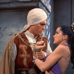 Jeffrey Hunter and Debra Paget in Princess of the Nile (1954)