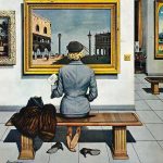 “Art Lover (Tired Museum Feet)” by Stevan Dohanos (1956)