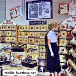 Record shop, 1950s